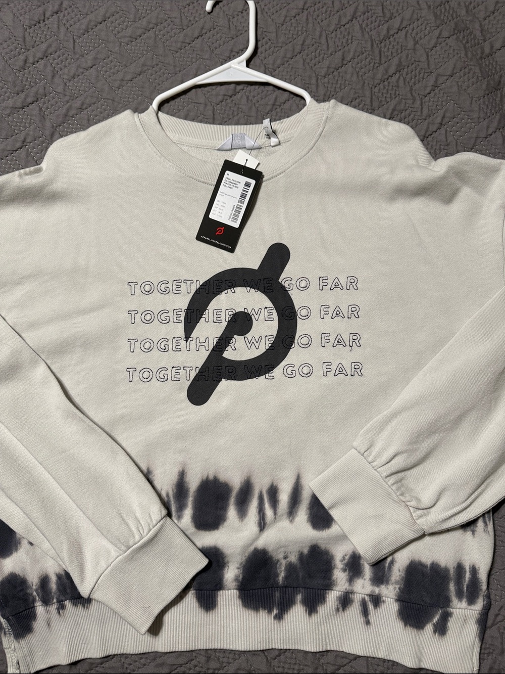 NWT Peloton Together We Go Far sweatshirt. Women’s medium.